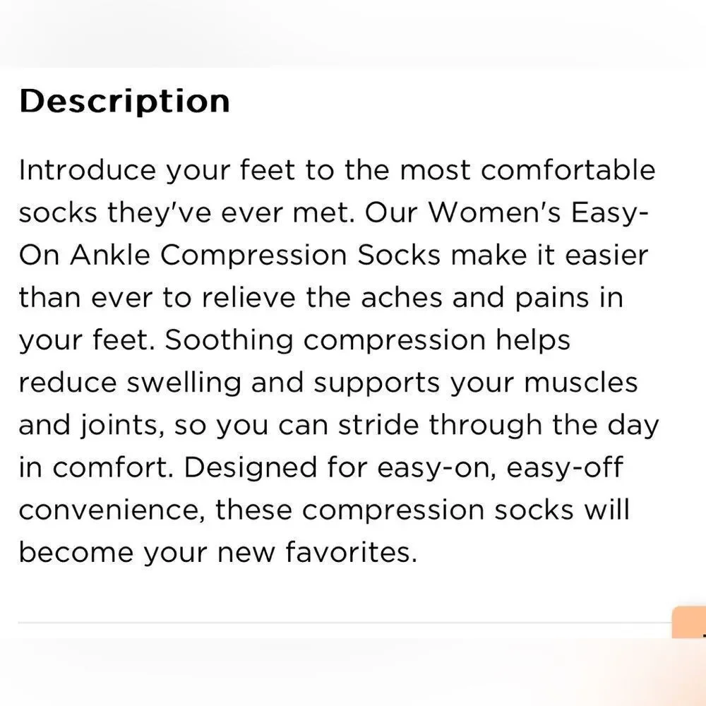 NWOT Tommie Copper Men’s Gray Ankle Compression Socks - 2 Pair - Size Large